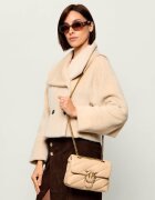 Pinko De piele geantă pe umăr Puff Mini New Buckle