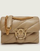 Pinko De piele geantă pe umăr Puff Mini New Buckle