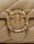 Pinko De piele geantă pe umăr Puff Mini New Buckle