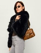 Pinko De piele geantă pe umăr Puff Mini New Buckle