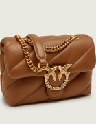 Pinko De piele geantă pe umăr Puff Mini New Buckle