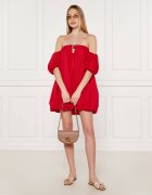 Pinko De piele geantă pe umăr Round Click Baby