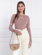 Pinko De piele geantă pe umăr Round Click Mini Vite
