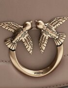 Pinko De piele geantă pe umăr Round Click Mini Vite
