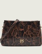 Pinko De piele geantă pe umăr Triplet Mini Python