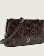 Pinko De piele geantă pe umăr Triplet Mini Python