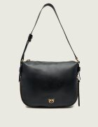 Pinko De piele geantă pe umăr Zip Around Classic