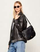Pinko De piele geantă pe umăr Zip Around Classic