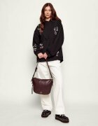 Pinko De piele geantă pe umăr Zip Around Classic