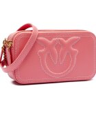 Pinko De piele geantă poștaș Carrie