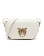 Pinko De piele geantă poștaș Love Click Exagon Mini