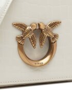 Pinko De piele geantă poștaș Love Click Exagon Mini