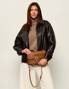 Pinko De piele geantă poștaș Love One Classic