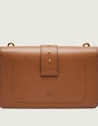 Pinko De piele geantă poștaș Love One Classic