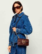 Pinko De piele geantă poștaș Love One Mini Cl