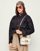 Pinko De piele geantă poștaș LOVE ONE MINI SLOUCHY