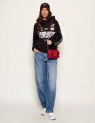 Pinko De piele geantă poștaș LOVE ONE MINI SLOUCHY