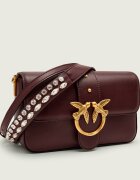 Pinko De piele geantă poștaș LOVE ONE MINI SLOUCHY