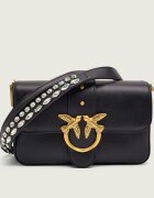 Pinko De piele geantă poștaș LOVE ONE MINI SLOUCHY