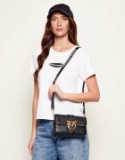 Pinko De piele geantă poștaș LOVE ONE MINI SLOUCHY
