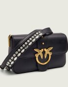 Pinko De piele geantă poștaș LOVE ONE MINI SLOUCHY