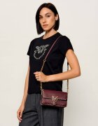 Pinko De piele geantă poștaș Love One Slouchy