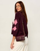 Pinko De piele geantă poștaș Love One Slouchy Baby
