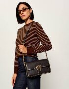 Pinko De piele geantă poștaș Love One Slouchy Cl