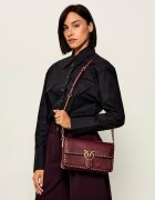 Pinko De piele geantă poștaș Love One Slouchy Cl