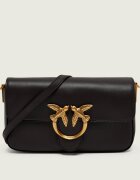 Pinko De piele geantă poștaș Love One Slouchy Mini