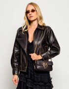 Pinko De piele geantă poștaș Love One Slouchy Mini