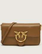 Pinko De piele geantă poștaș Love One Slouchy Mini