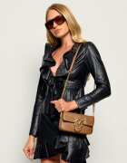 Pinko De piele geantă poștaș Love One Slouchy Mini