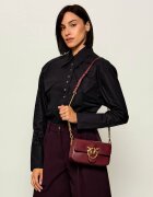 Pinko De piele geantă poștaș Love One Slouchy Mini