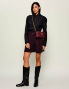 Pinko De piele geantă poștaș Love One Slouchy Mini