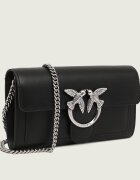 Pinko De piele geantă poștaș LOVE ONE WALLET C VITELLO SETA