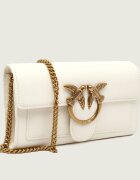 Pinko De piele geantă poștaș LOVE ONE WALLET C VITELLO SETA