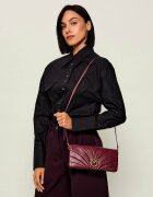 Pinko De piele geantă poștaș/poșetă plic Click Horizontal Classic