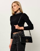 Pinko De piele geantă poștaș/poșetă plic Click Horizontal Classic