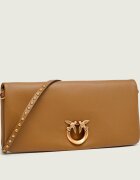 Pinko De piele geantă poștaș/poșetă plic Click Soft Horizontal Classic