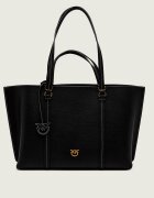 Pinko De piele geantă shopper Carrie