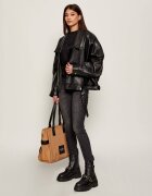 Pinko De piele ghete biker Mia 19