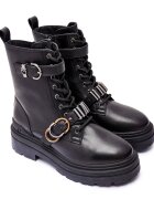 Pinko De piele ghete biker Mia 19