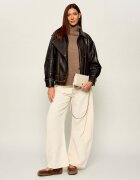 Pinko De piele poșetă plic Flat Horizontal Mini