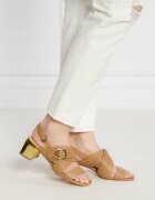 Pinko De piele sandale cu toc gros