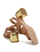 Pinko De piele sandale cu toc gros