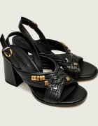 Pinko De piele sandale cu toc gros LARA 05