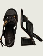 Pinko De piele sandale cu toc gros LARA 05