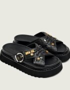 Pinko De piele șlapi KATE 09