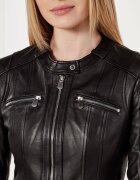 Pinko Geacă de piele Borderline | Slim Fit